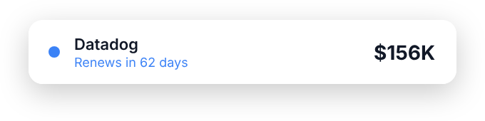 Datadog renews in 62 days