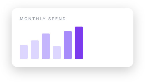 Monthly spend chart